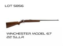 Winchester Model 67 22S,L,LR Bolt Action Rifle