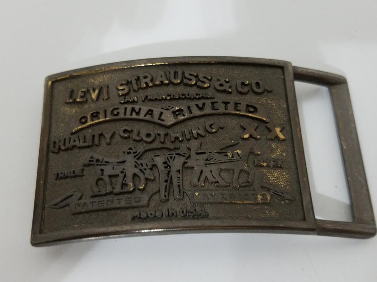 Levi Strauss metal belt buckle