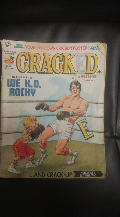1977 Cracked magazine Rocky cover
