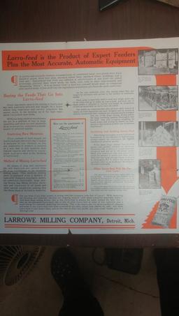 1914 Larro Feed advertisement