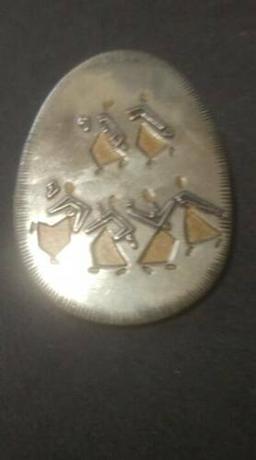 M. Katz signed Jerusalem brooch