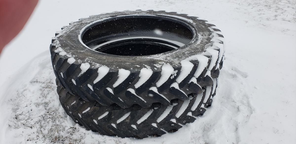Three 380/90R-46" Tractor Tires