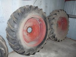 Set of 18.4-38" Duals with 9 hole rims