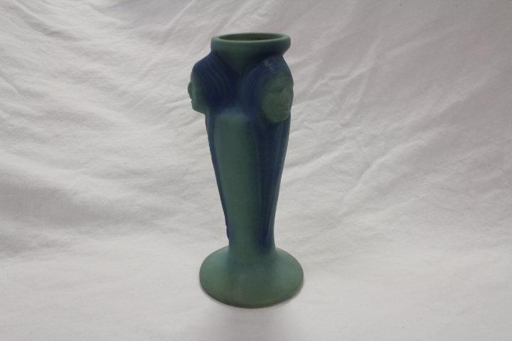 Van Briggle Vase - 3 Indians