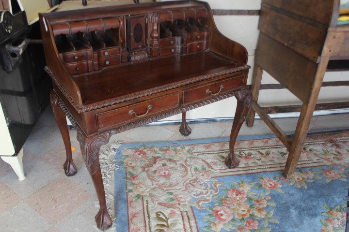 Carved Clawfoot Desk.