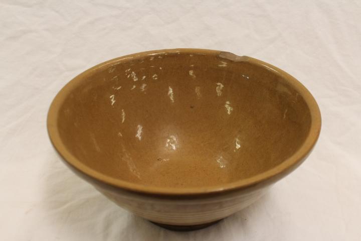 5-Stripe Yellow Ware Bowl