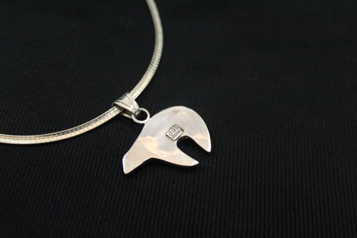 Sterling Necklace w/Bear Pendant