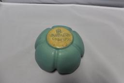 Van Briggle Lotus Bowl, Turquoise