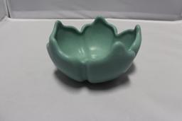 Van Briggle Lotus Bowl, Turquoise