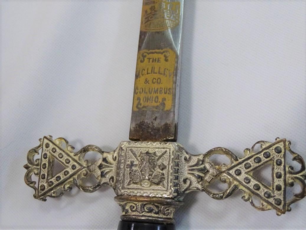 M.C. Lilley & Co Knights Of Columbus Sword with scabbard