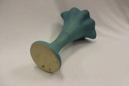 Van Briggle Fan Vase, Turquoise