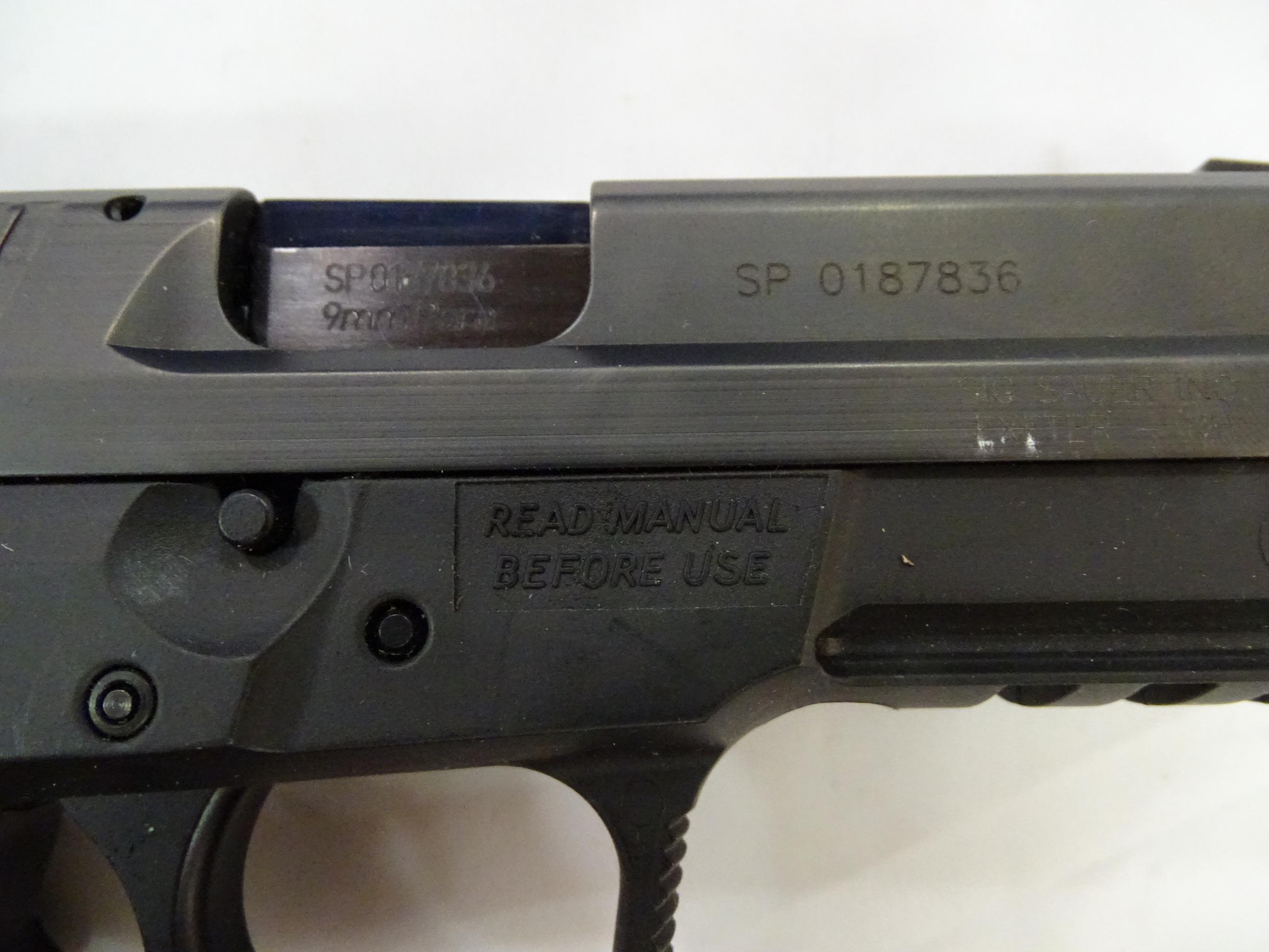 Sig Sauer Model SP2022 SN#SP0187836.