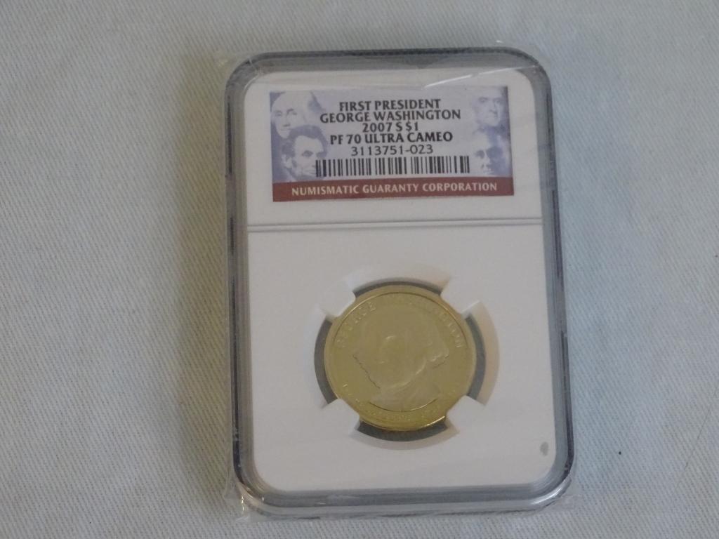 2007 S $1 PRESIDENT COIN - GEORGE WASHINGTON.