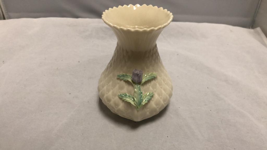 Belleek Ireland China Vase.