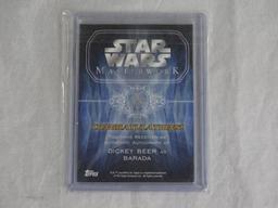 Star Wars Barada Dickey  Beer Auto Topps Card