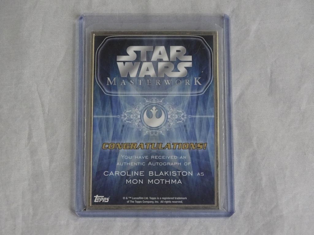 2015 Topps Star Wars Masterwork Autograph card