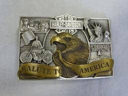 Harley Davidson Buckle "Salute to America"