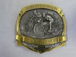 Harley Davidson Buckle "Growth of a Sport"