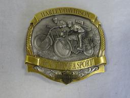 Harley Davidson Buckle "Growth of a Sport"