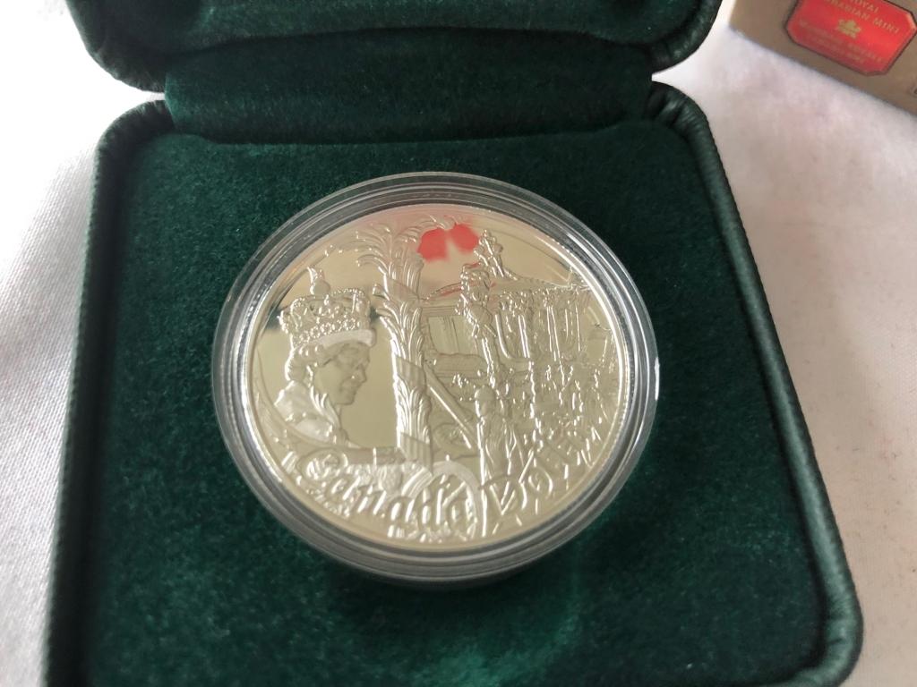 2002 Golden Jubilee Silver Proof Canadian Dollar.