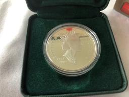 2002 Golden Jubilee Silver Proof Canadian Dollar.