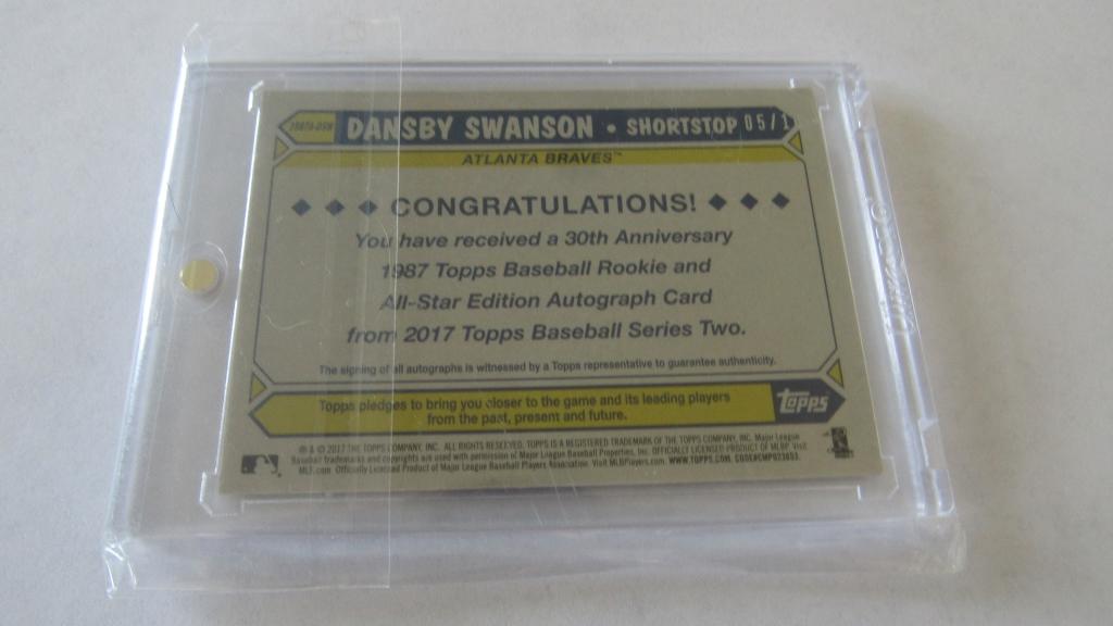 2017 Topps Certified Autograph Issue, Dansby Swanson Card