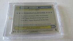 2017 Topps Certified Autograph Issue, Dansby Swanson Card