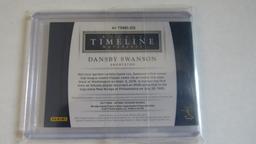 2017 Panini National Treasures Rookie Timeline Material,  Dansby Swanson Card,