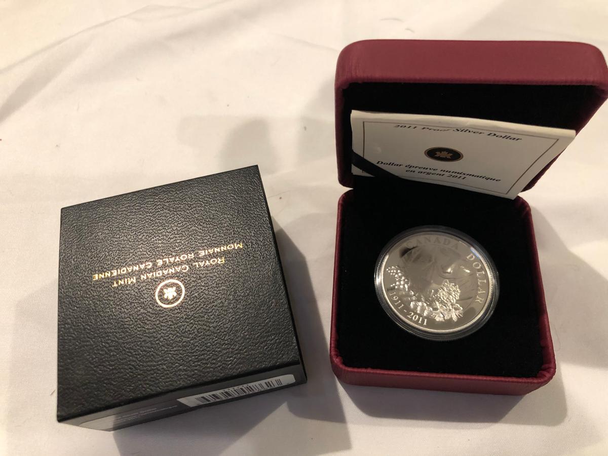 2011 Proof Silver Canadian Dollar.