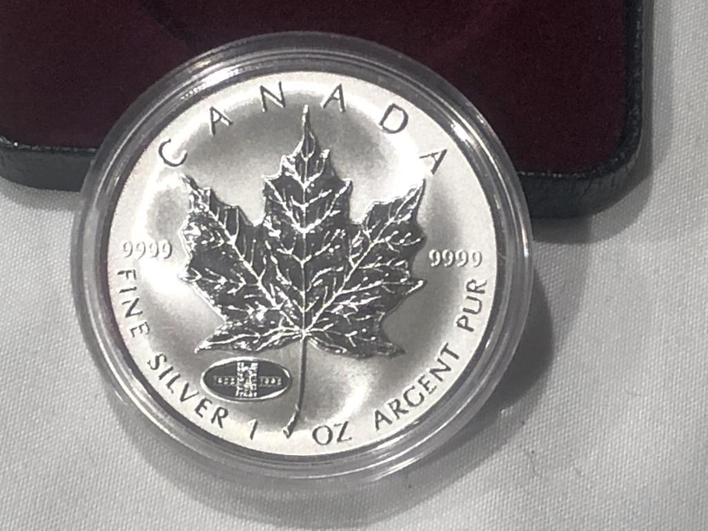 Canadian 1 oz Fine Silver Coin.