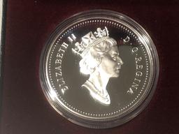 1996 Proof Canadian Silver Dollar.