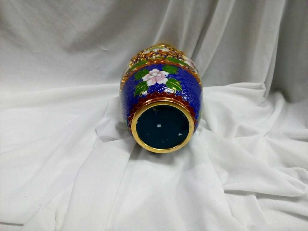 Cloisonne Mini Vase Lotus Flower Chinese Decor