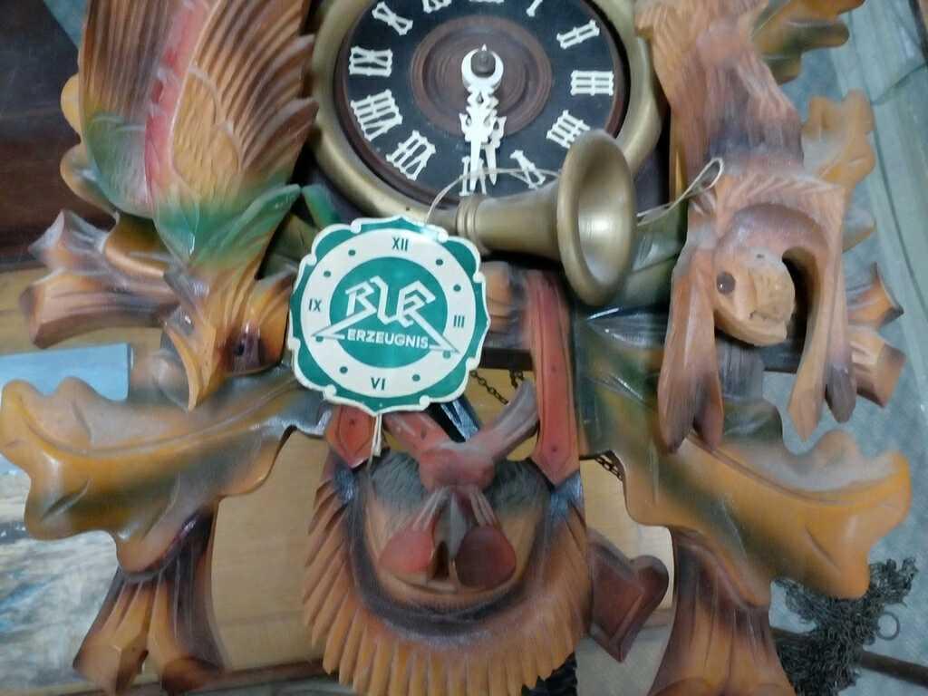 German Black Forest Hunting Cuckoo Clock