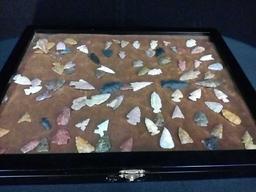 Shadow Box Full of Arrowheads