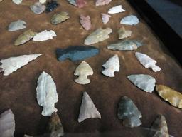 Shadow Box Full of Arrowheads