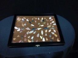 Shadow Box Full of Arrowheads