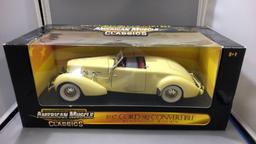 1937 Cord 812 Convertible Diecast Model.