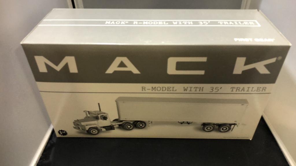 Mack R-Model With 35' Trailer Die-Cast Replica.
