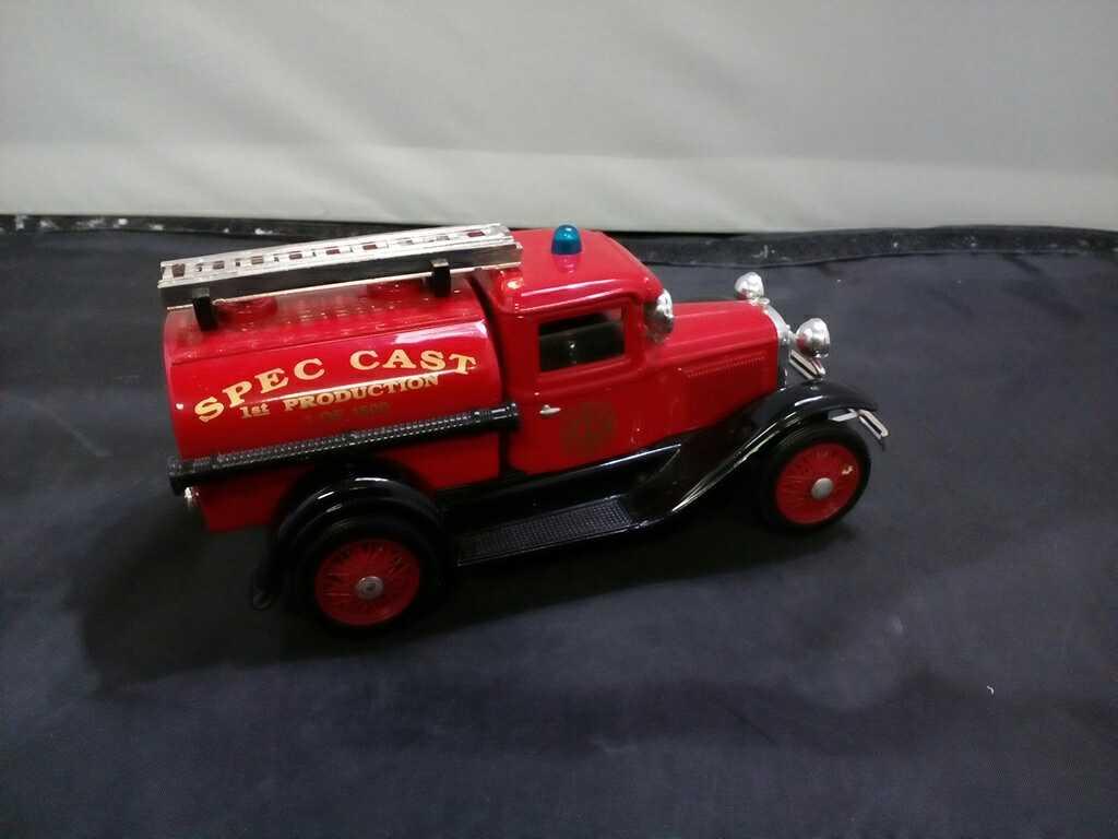 Ford Model A Fire Truck Die-Cast Bank.