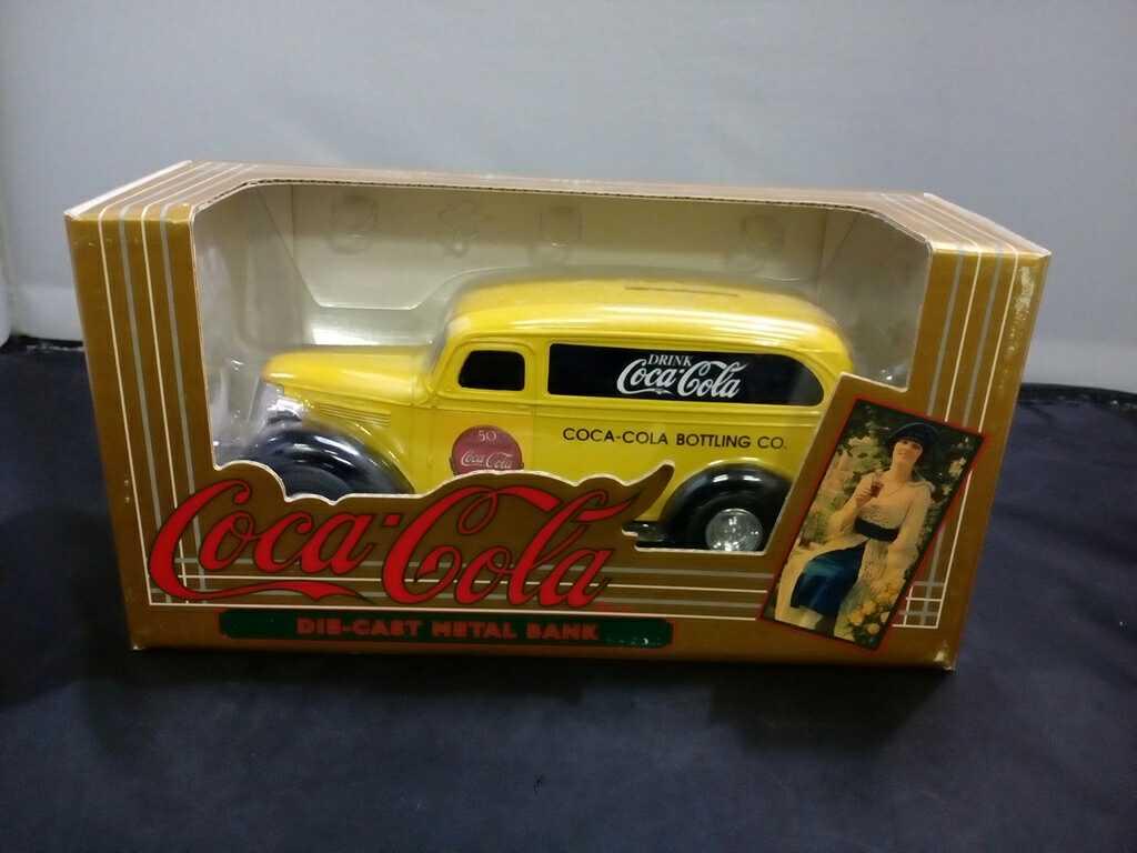 Chevrolet Coca-Cola Die-Cast Metal Bank.