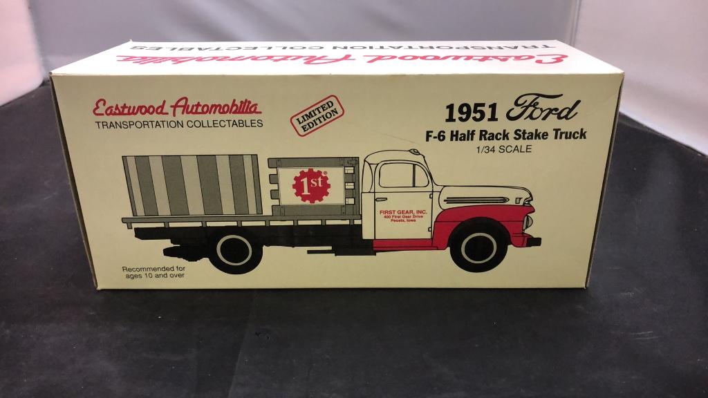 1951 Ford F-6 Half Rack Stake Truck Die-Cast Replica.