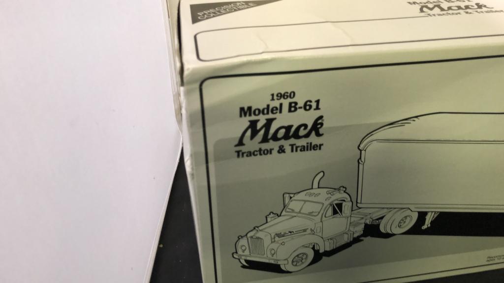 1960 Mack Model B-61 Tractor & Trailer Die-Cast Replica.