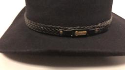 HAT 1611BL2 - SNOWY RIVER BLACK HAT