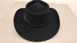 HAT 1611BL2 - SNOWY RIVER BLACK HAT