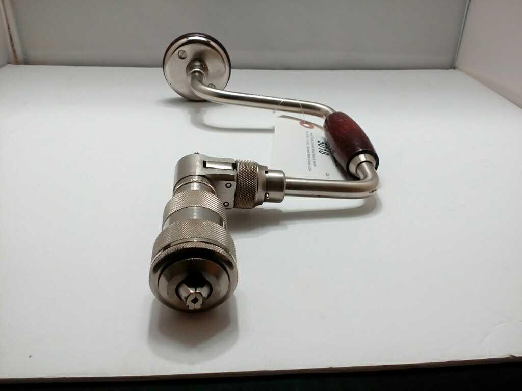 Hand Crank Drill with Wood Knob & Handle