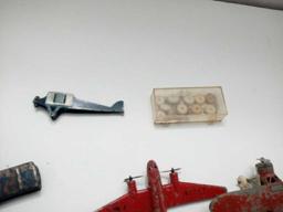 Set of Vintage Tootsie Toy Metal Airplanes