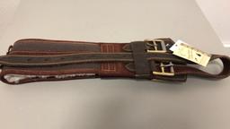 GIRT 330BR32 - PREMIUM LEATHER GIRTH BRN 32