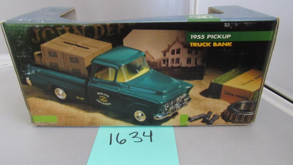 1955 Pickup Truck Bank, Die-Cast Replica.