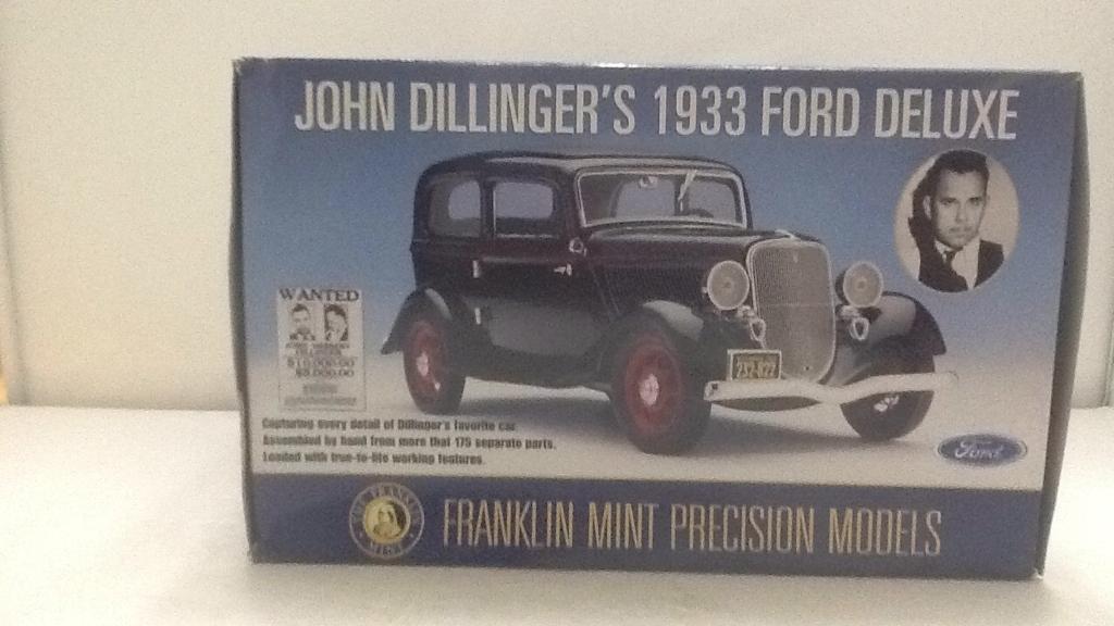 John Dillinger's 1933 Ford Deluxe Die-Cast Replica