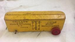 Vintage Windup Wooden Train